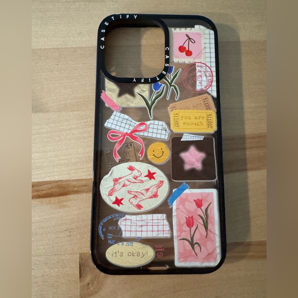 Casetify Black and Multicolor Sticker Patchwork Phonecase IPhone 15 Pro Max